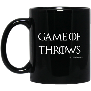 Game Of Throws Brazilian Jiu Jitsu Judo MMA BJJ 11 oz. Black Mug Brazilian Jiu-Jitsu BJJ Brazilian Jiu Jitsu Coffee Mug
