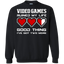 Video Games Ruined My Life - Video Gaming Crewneck Pullover Sweatshirt  8 oz.