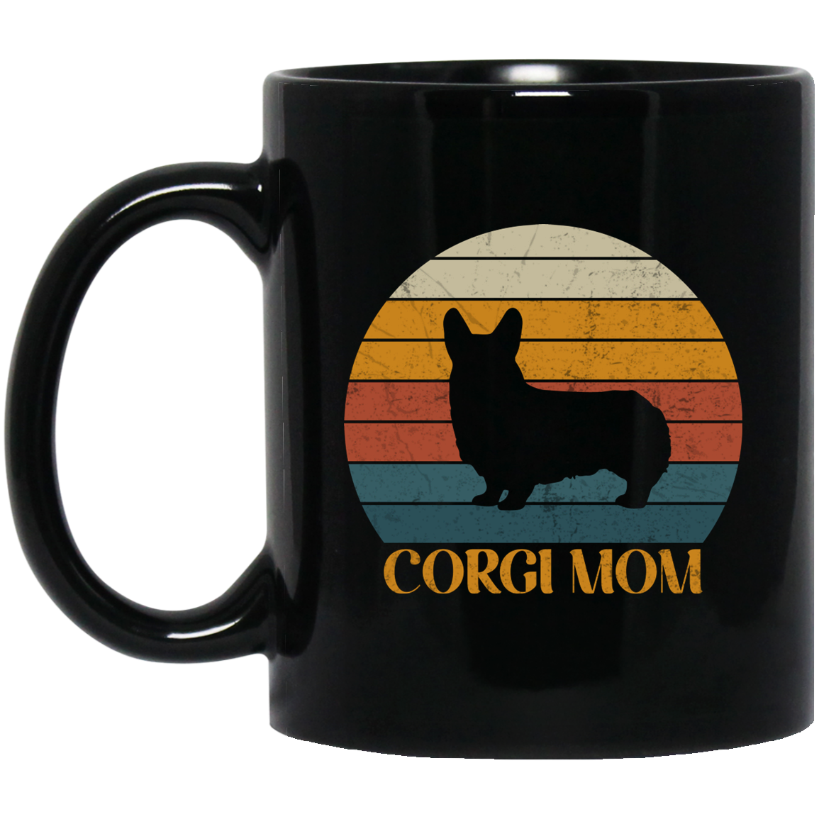 Corgi Mom Mug | Welsh Corgi Gifts | Corgi 11 oz. Black Mug Secondary image