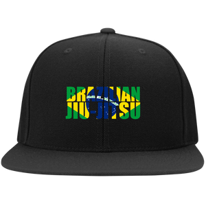 Brazilian Jiu Jitsu Flag 3 BJJ Snapback Hat Brazilian Jiu-Jitsu BJJ Brazilian Jiu Jitsu Baseball Cap