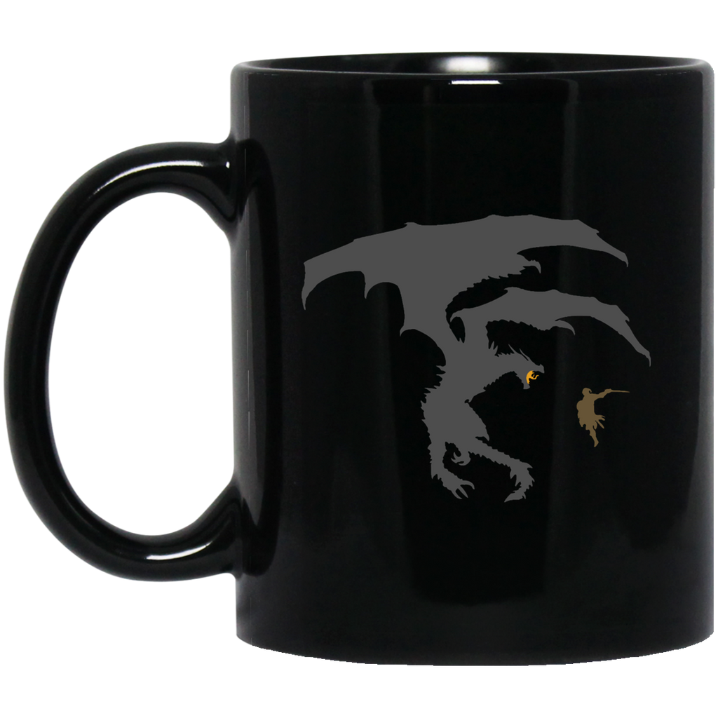 Dragon Fantasy RPG 11 oz. Black Mug