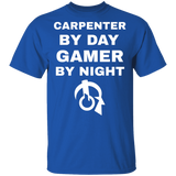 Carpenter By Day Gamer By Night T-Shirt Carpenter By Day Gamer By Night T-Shirt