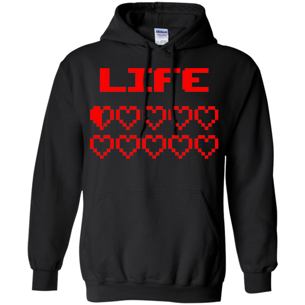Game Hearts Health Bar - Video Gaming Pullover Hoodie 8 oz.