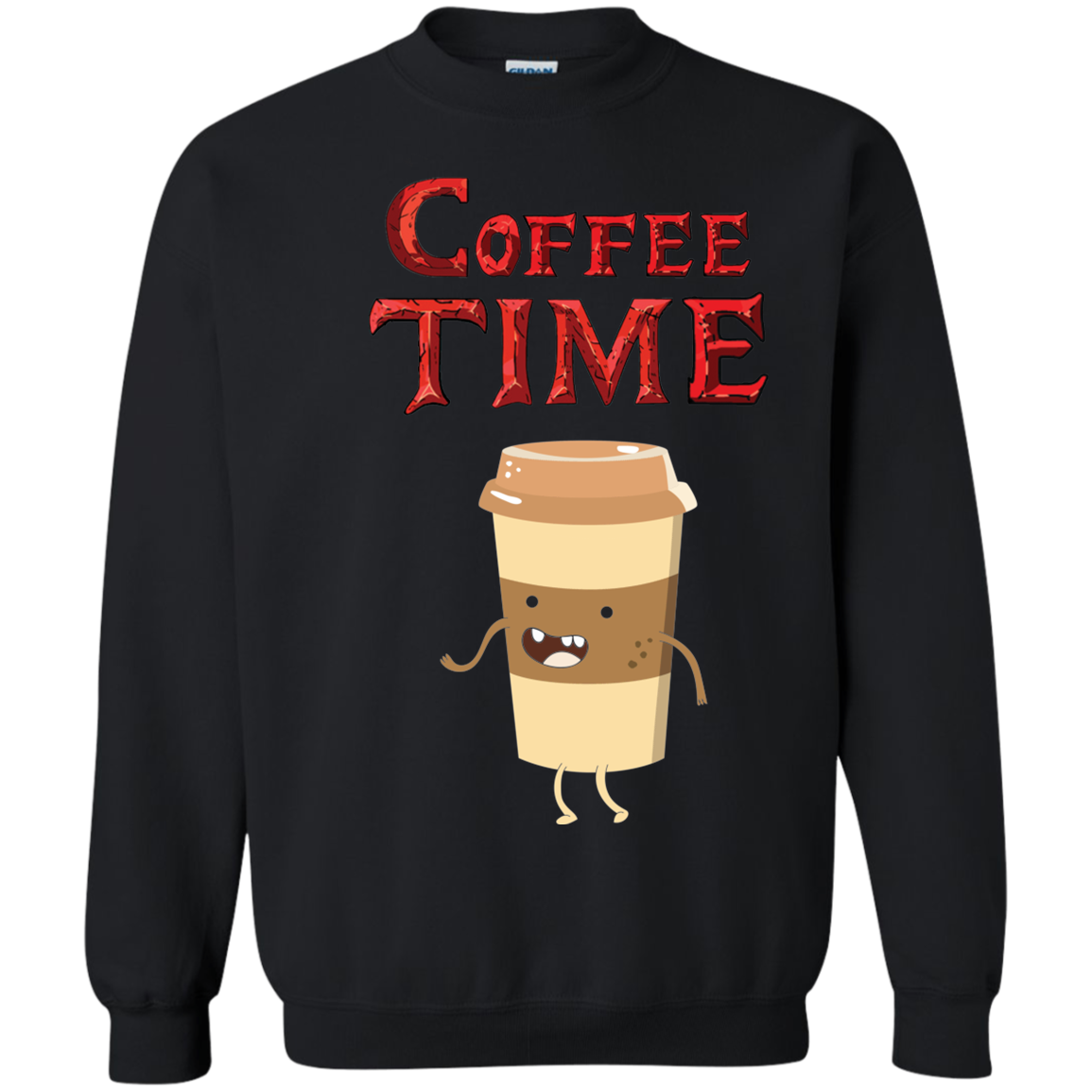 Coffee Time - Coffee Lover Crewneck Pullover Sweatshirt  8 oz.