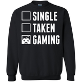 Single Taken Gaming Video Gamer Crewneck Pullover Sweatshirt  8 oz. Single Taken Gaming Video Gamer Crewneck Pullover Sweatshirt  8 oz.