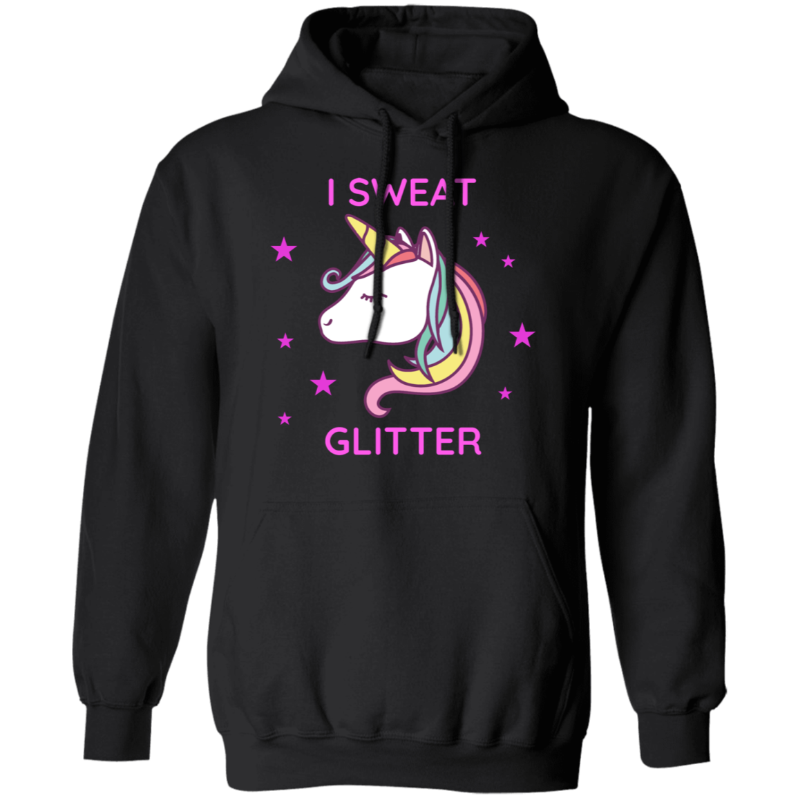 I Sweat Glitter Unicorn Hoodie Secondary image