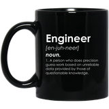 Engineer Definition Mug | Engineer Gifts | Engineer 11 oz. Black Mug Engineer Definition Mug | Engineer Gifts | Engineer 11 oz. Black Mug