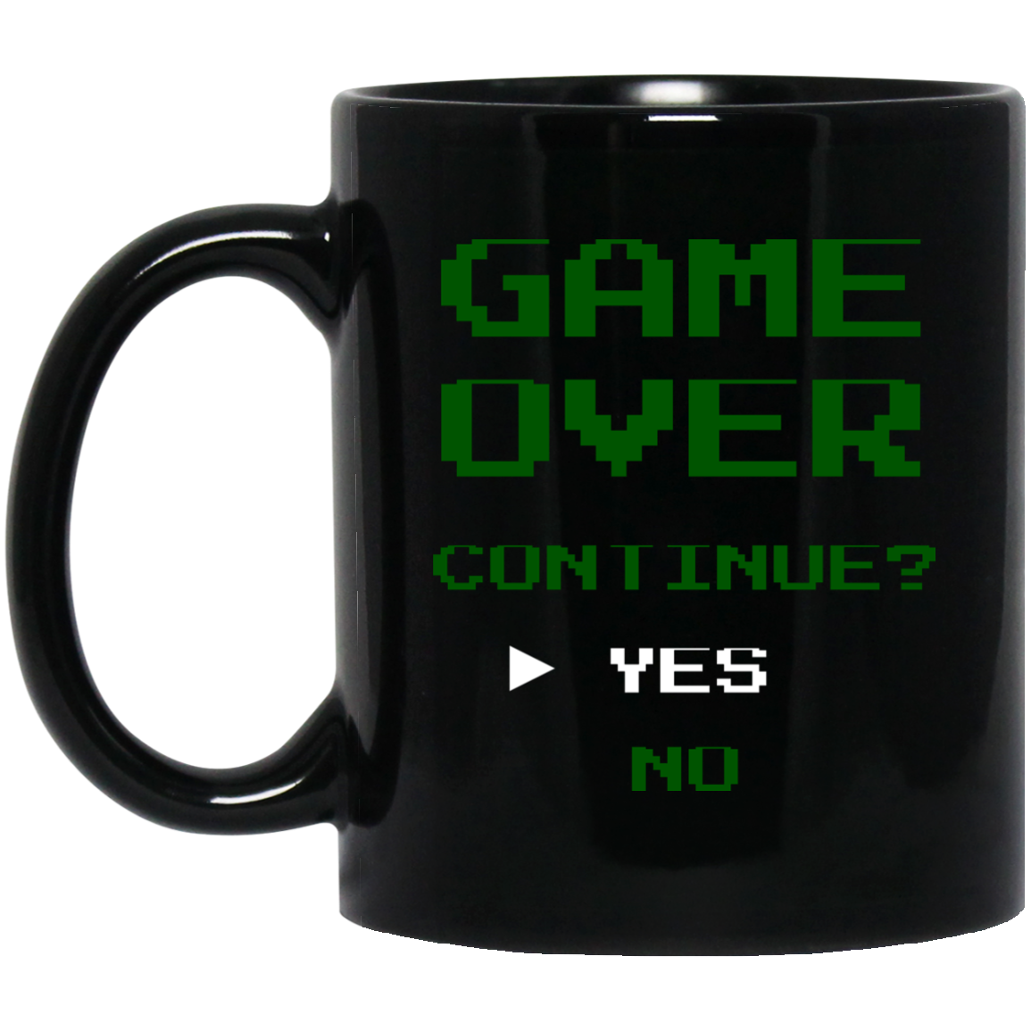 Game Over Continue 11 oz. Black Mug