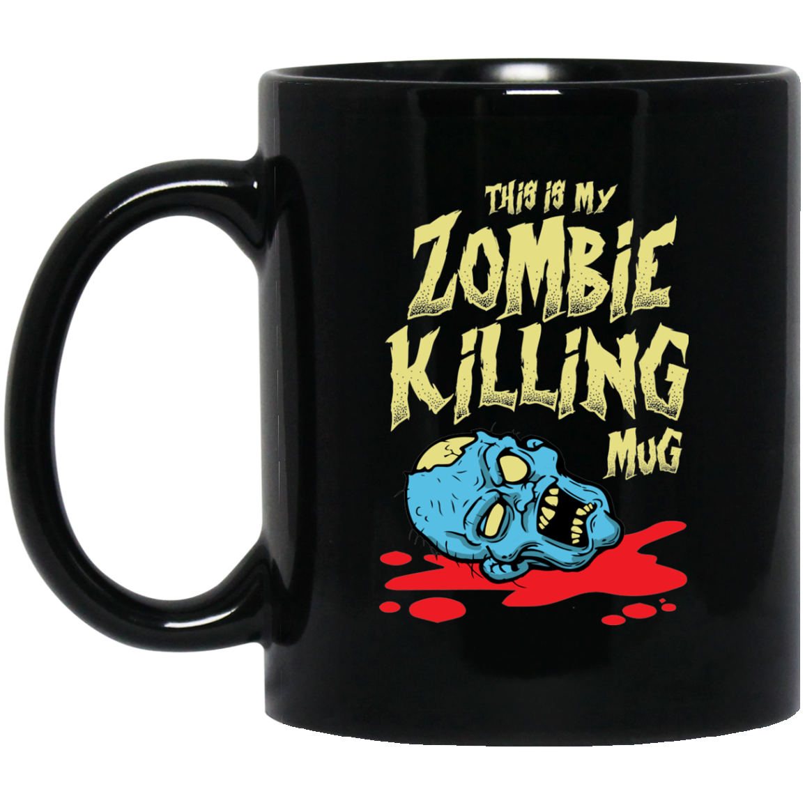 This Is My Zombie Killing Mug 11 oz. Black Mug Secondary image