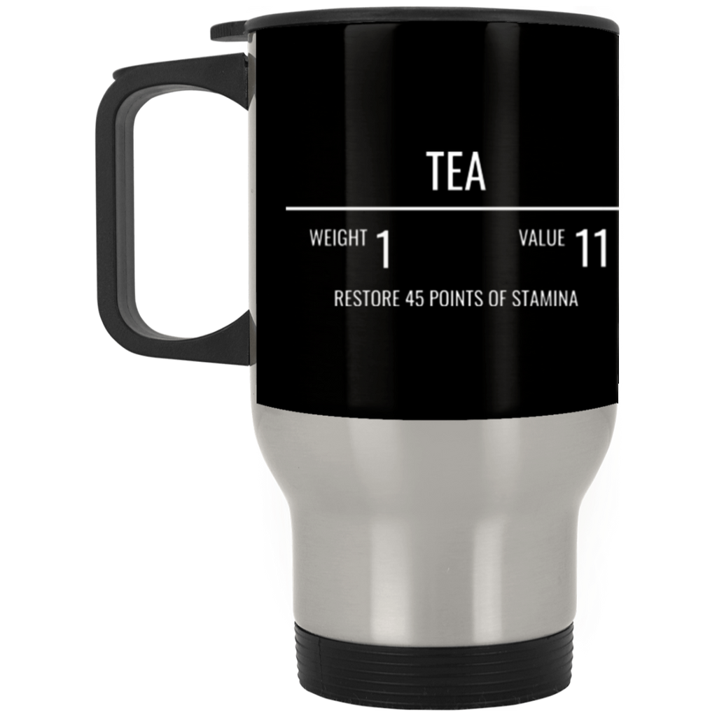 Tea Fantasy RPG 14 oz. Travel Mug | Video Game Tea Coffee Mug | Gaming Video Game Stainless Travel Mug