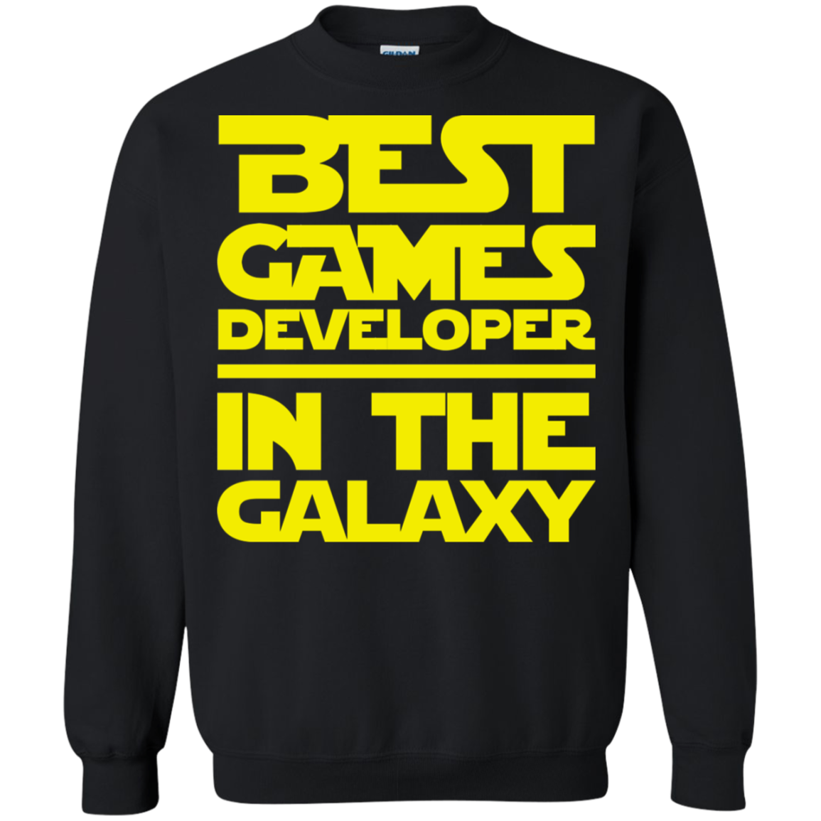 Best Games Developer In The Galaxy Crewneck Pullover Sweatshirt  8 oz.