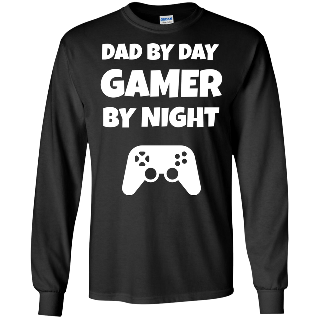 Dad By Day Gamer By Night Video Gaming Shirt
