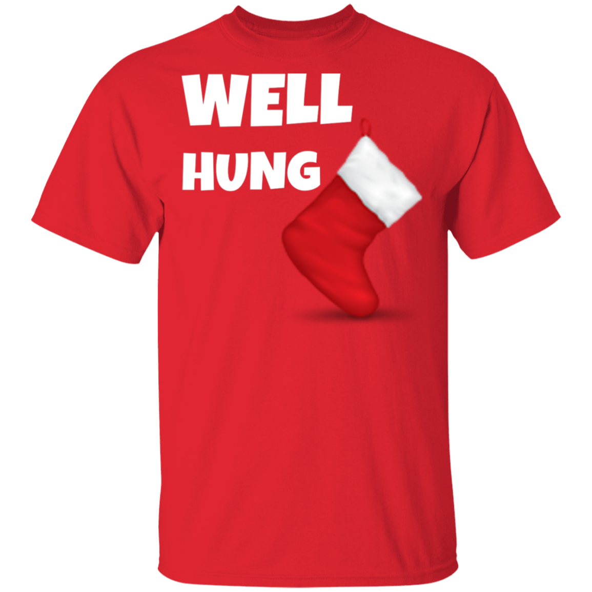 Well Hung Christmas Ugly Xmas T-Shirt