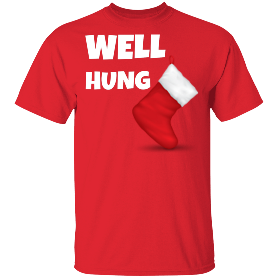 Well Hung Christmas Ugly Xmas T-Shirt