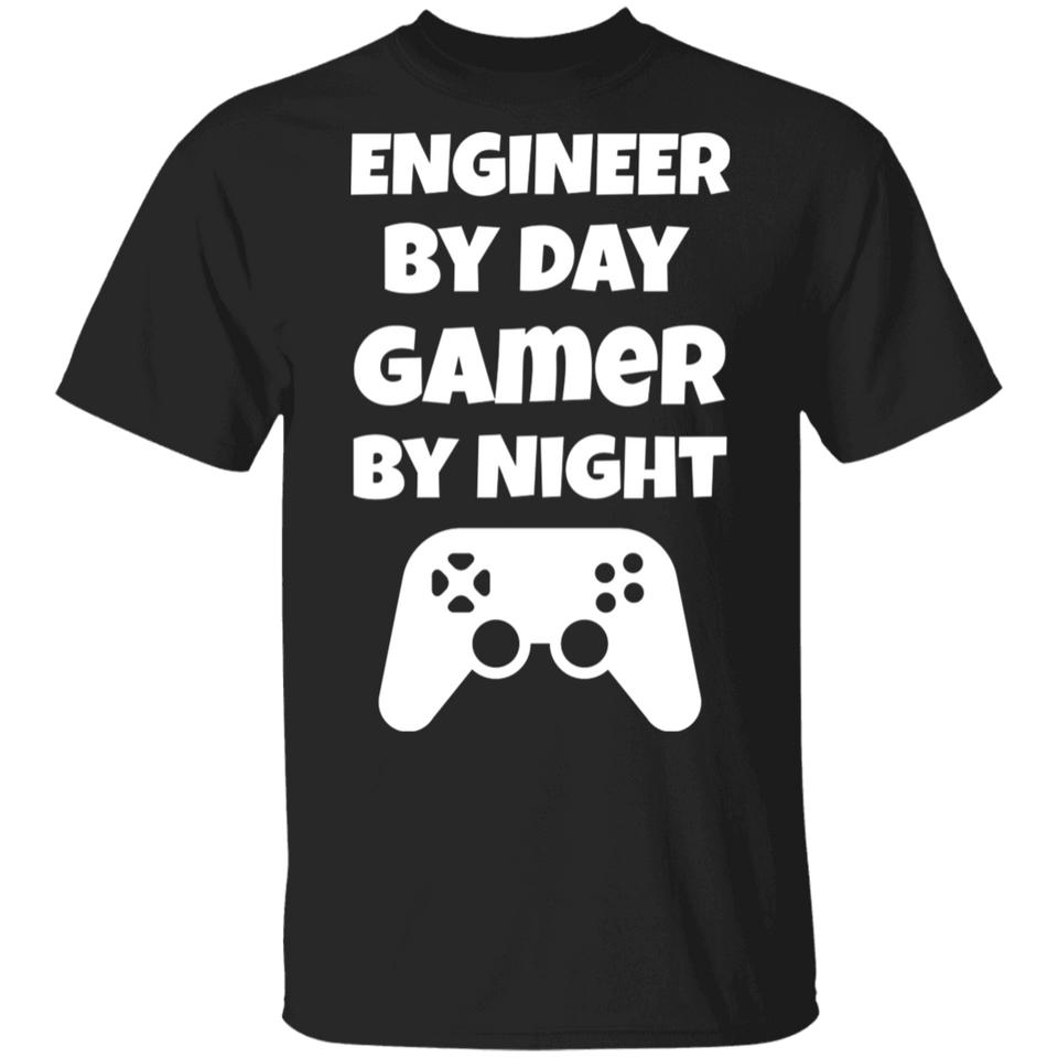 Engineer By Day Gamer By Night T-Shirt