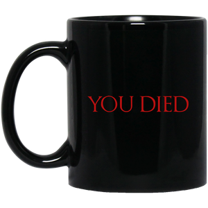You Died RPG 11 oz. Black Mug | Video Game Mug | Gaming 11 oz RPG Video Game Mug You Died RPG 11 oz. Black Mug | Video Game Mug | Gaming 11 oz RPG Video Game Mug