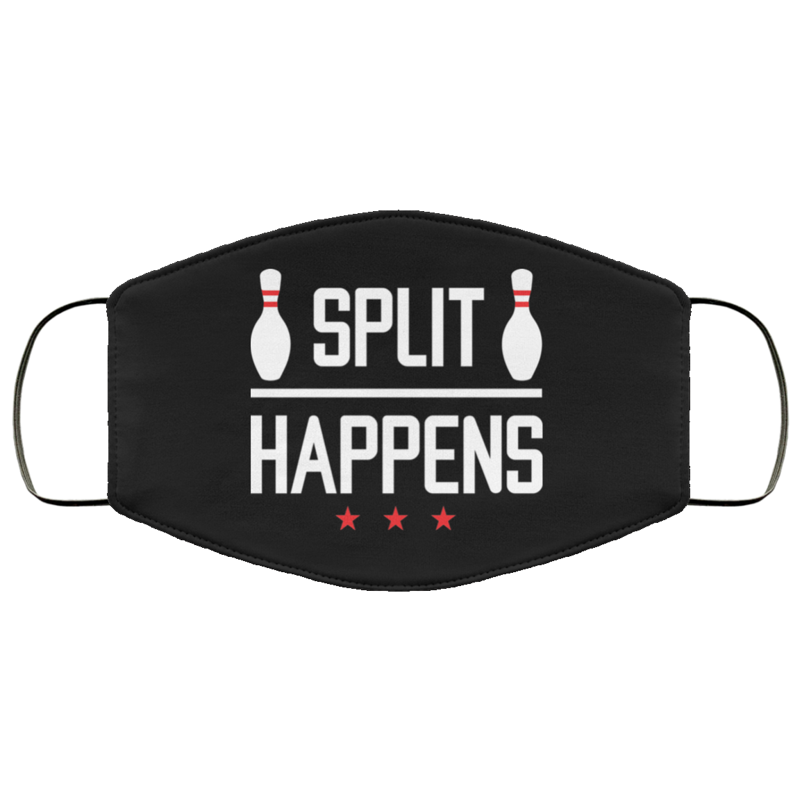 Bowling Split Happens Face Mask Secondary image