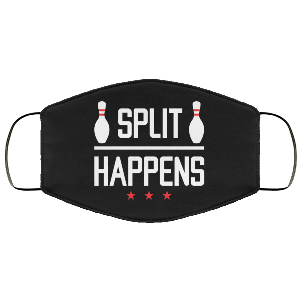 Bowling Split Happens Face Mask