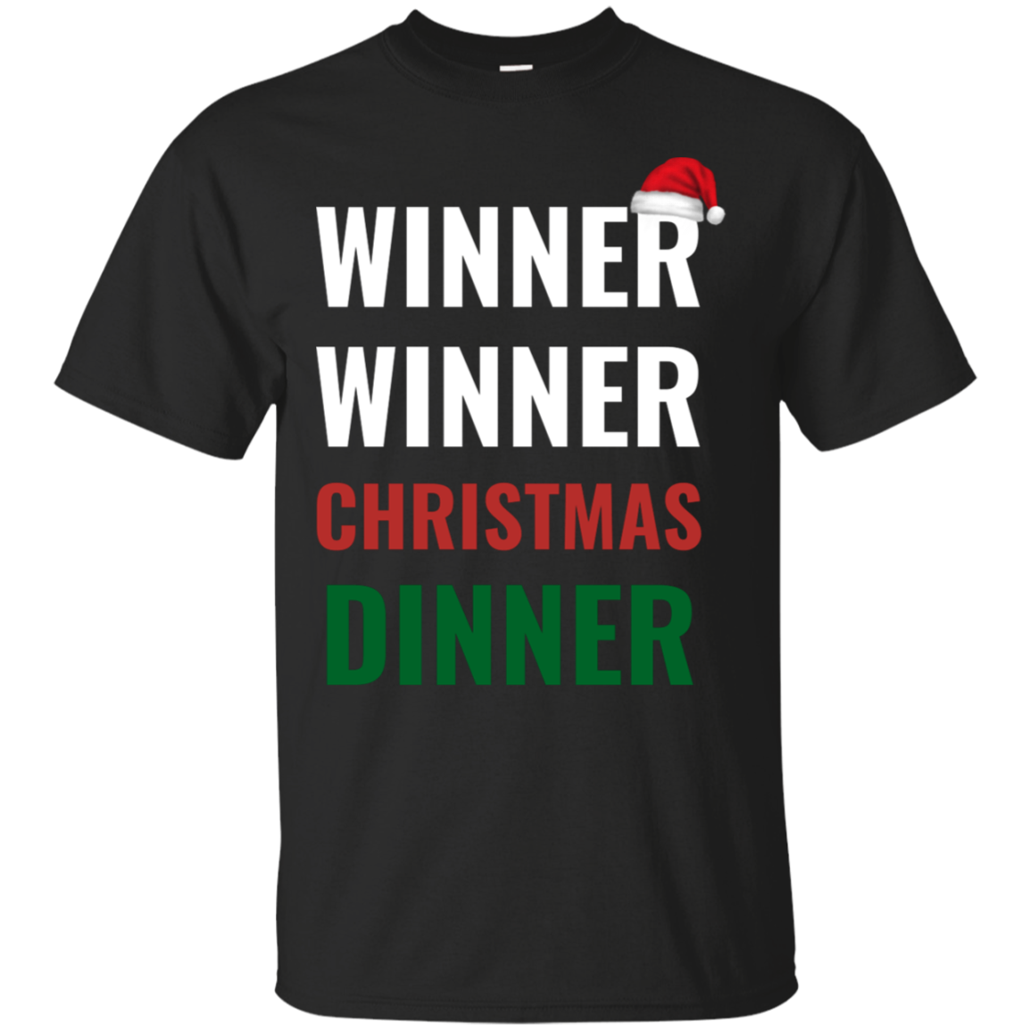 Winner Winner Christmas Dinner Xmas Holidays Cotton T-Shirt Secondary image