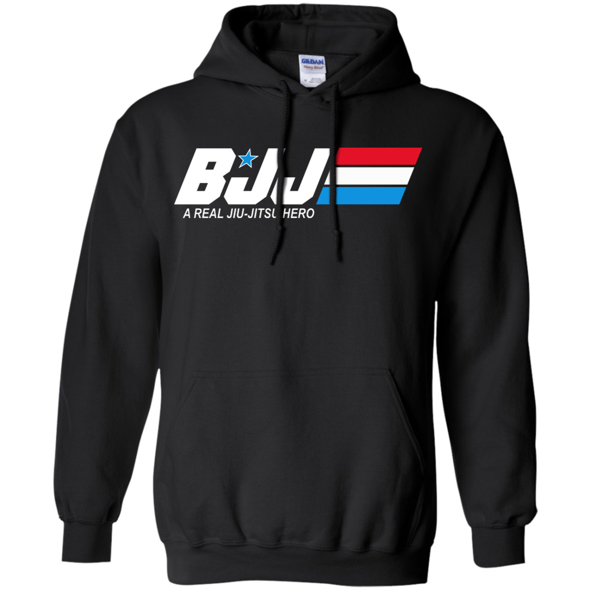 BJJ A Real Jiu Jitsu Hero BJJ Pullover Hoodie 8 oz. Secondary image