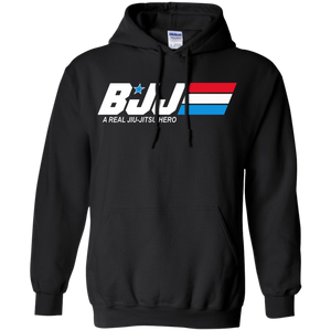 BJJ A Real Jiu Jitsu Hero BJJ Pullover Hoodie