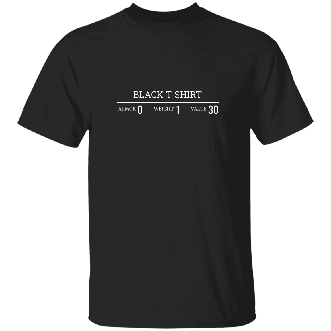 Black RPG Video Game T-Shirt Secondary image