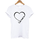 Love Jesus Faith Heart Christian T-Shirt christian t shirt, jesus t shirt, christian tee shirts, christian shirts for women, christian tees, christian t shirts for women, religious t shirts, bible verse t shirts