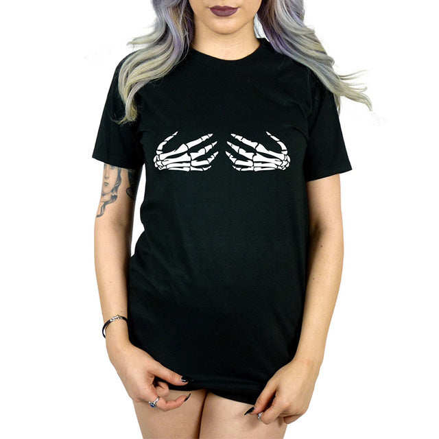 Women's Skeleton Hands T-Shirt