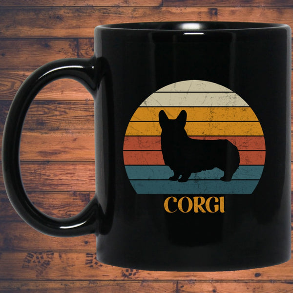 Corgi Mug | Welsh Corgi Gifts | Corgi 11 oz. Black Mug