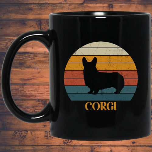 Corgi Mug | Welsh Corgi Gifts | Corgi 11 oz. Black Mug