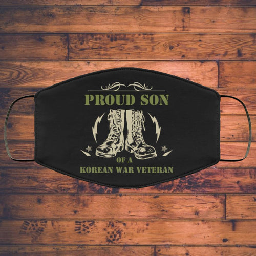Proud Son Of A Korean War Veteran Face Mask