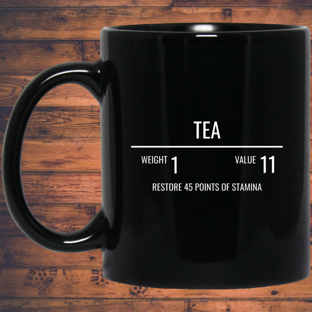 Tea RPG 11 oz. Black Mug Secondary image