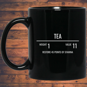 Tea RPG 11 oz. Black Mug