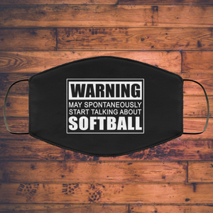 Warning May Spontaneously Start Talking About Softball Face Mask