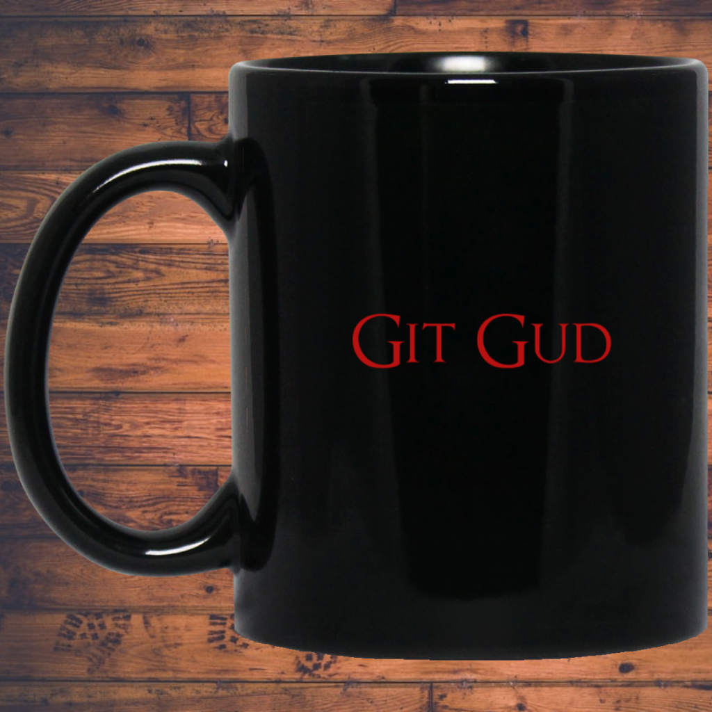 Git Gud RPG 11 oz. Black Mug | Video Game Mug | Gaming 11 oz RPG Video Game Mug Main image
