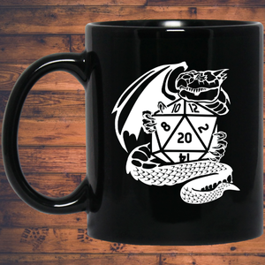 Dragon Fantasy RPG Dice Mug | Dungeon Master Mug | Tabletop RPG | Tabletop Games | RPG Mug | Role Playing Game Mug 11 oz. Black Mug Dragon Fantasy RPG Dice Mug | Dungeon Master Mug | Tabletop RPG | Tabletop Games | RPG Mug | Role Playing Game Mug 11 oz. Black Mug