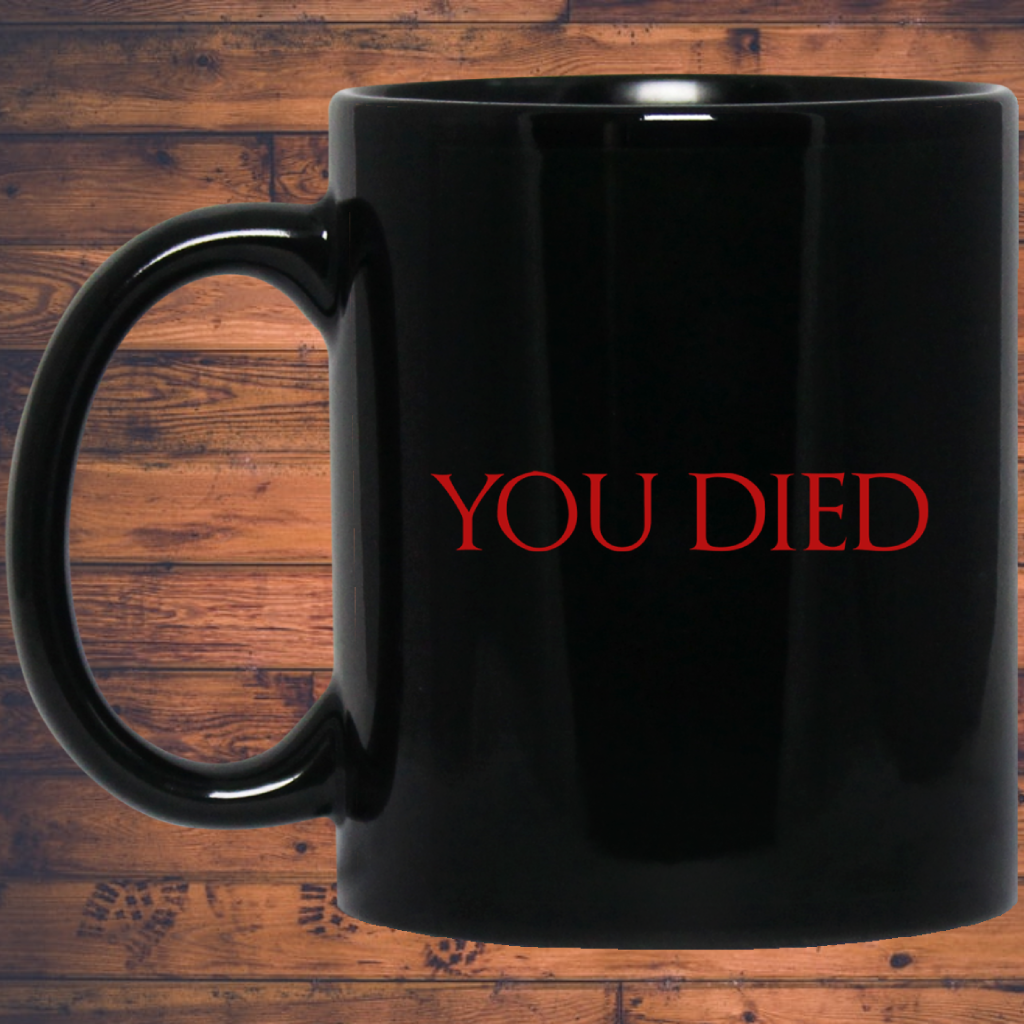 You Died RPG 11 oz. Black Mug | Video Game Mug | Gaming 11 oz RPG Video Game Mug Secondary image