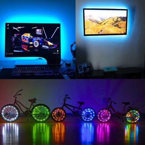 LED Strip Lights 2M/3M RGB Flexible USB Light