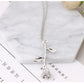 Collier Rose Gold Rose Statement Pendant Necklace