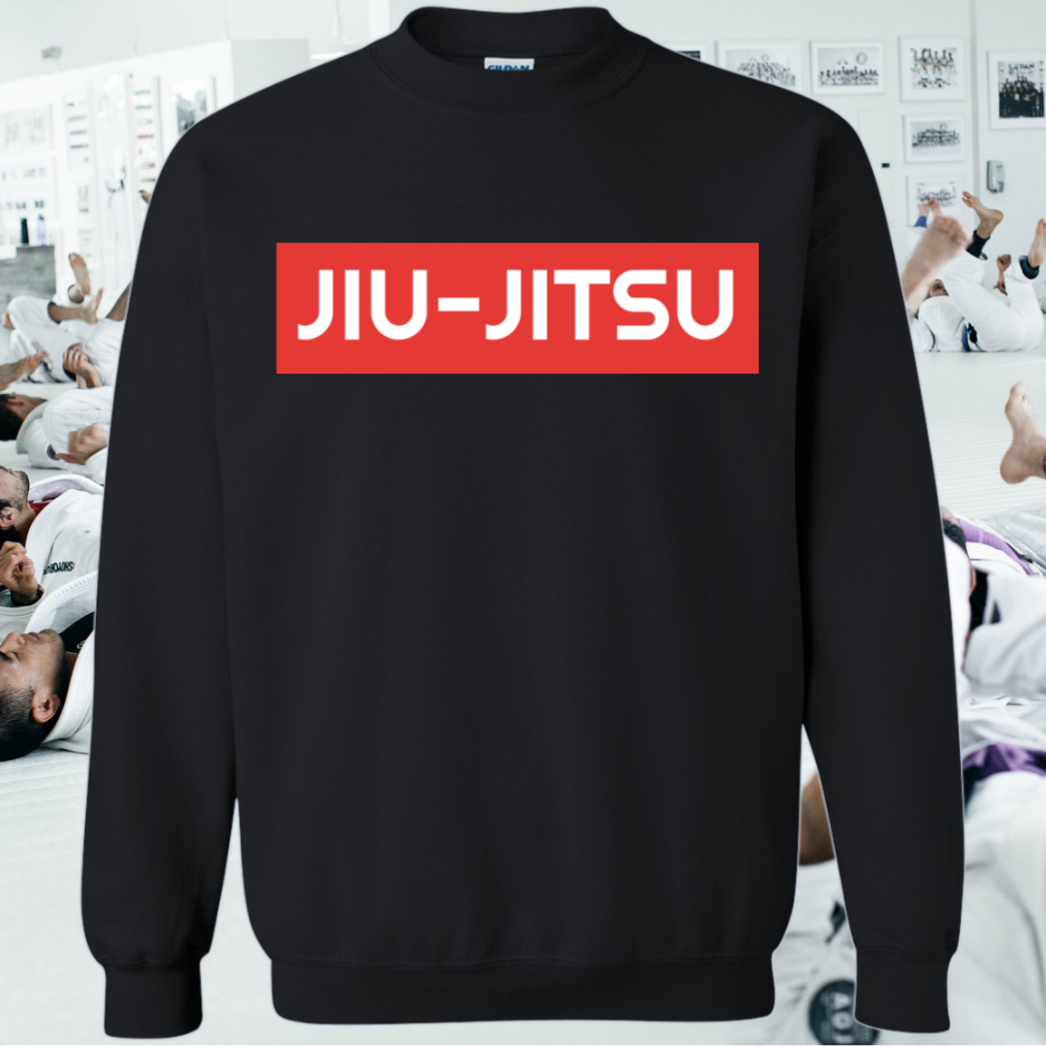 Brazilian Jiu Jitsu Surpassing BJJ Crewneck Pullover Sweatshirt  8 oz.