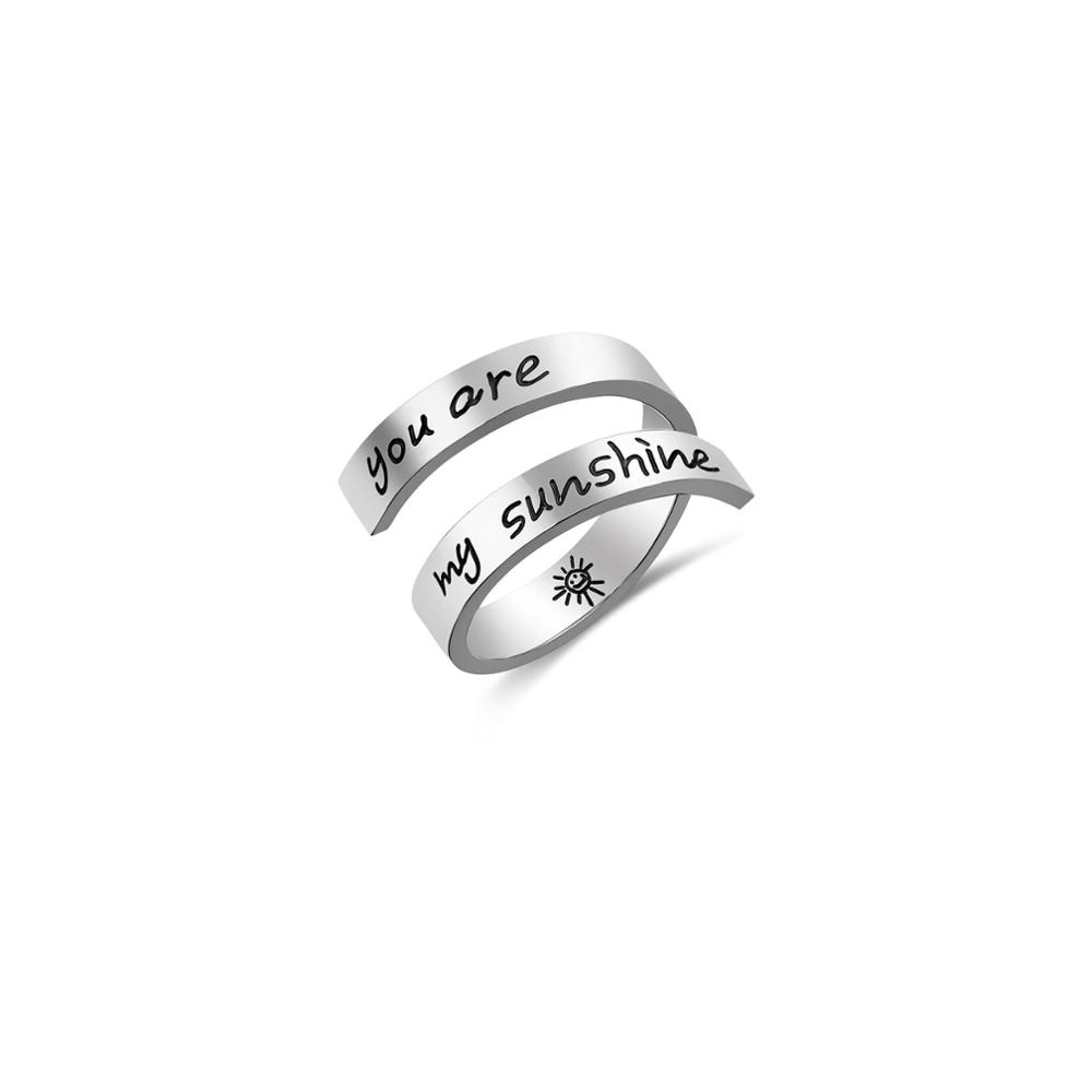 Stainless Steel Adjustable Faith Ring