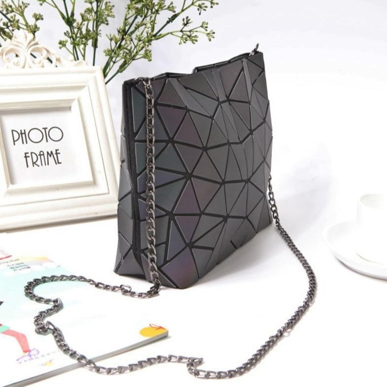 Luminous Geometric Shapes Handbag Purse
