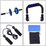 AB Roller Kit - Push Up Bars - Adjustable Skipping Jump Rope | Home Workout Set AB Roller Kit - Push Up Bars - Adjustable Skipping Jump Rope | Home Workout Set