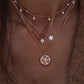 Collier Rose Gold Rose Statement Pendant Necklace