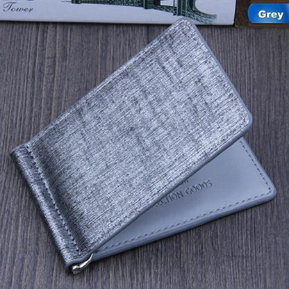 Leather Wallet Money Clip