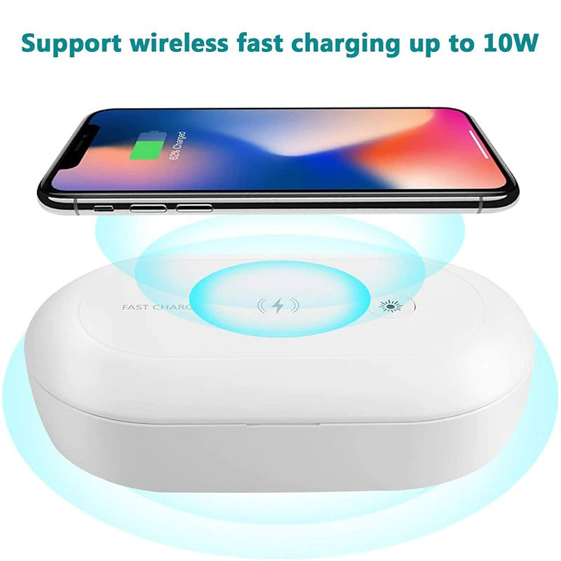 Fast Wireless Phone Charger with Phone Sanitizer (10W) Secondary image