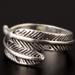 Silver Feather Ring