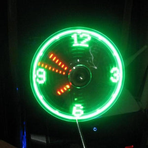 Mini USB Fan LED Clock Mini USB Fan LED Clock