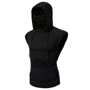 Masked Sleeveless Gym Hoodie Masked Sleeveless Gym Hoodie
