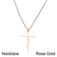 Faith Stainless Steel Pendant Necklace